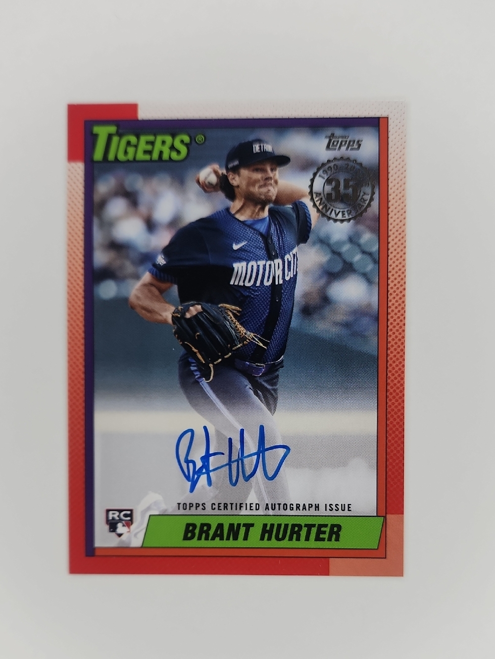 Brant Hurter ~ 2025 Topps ~ 35th Anniversary ~ Rookie ~ On Card Autograph